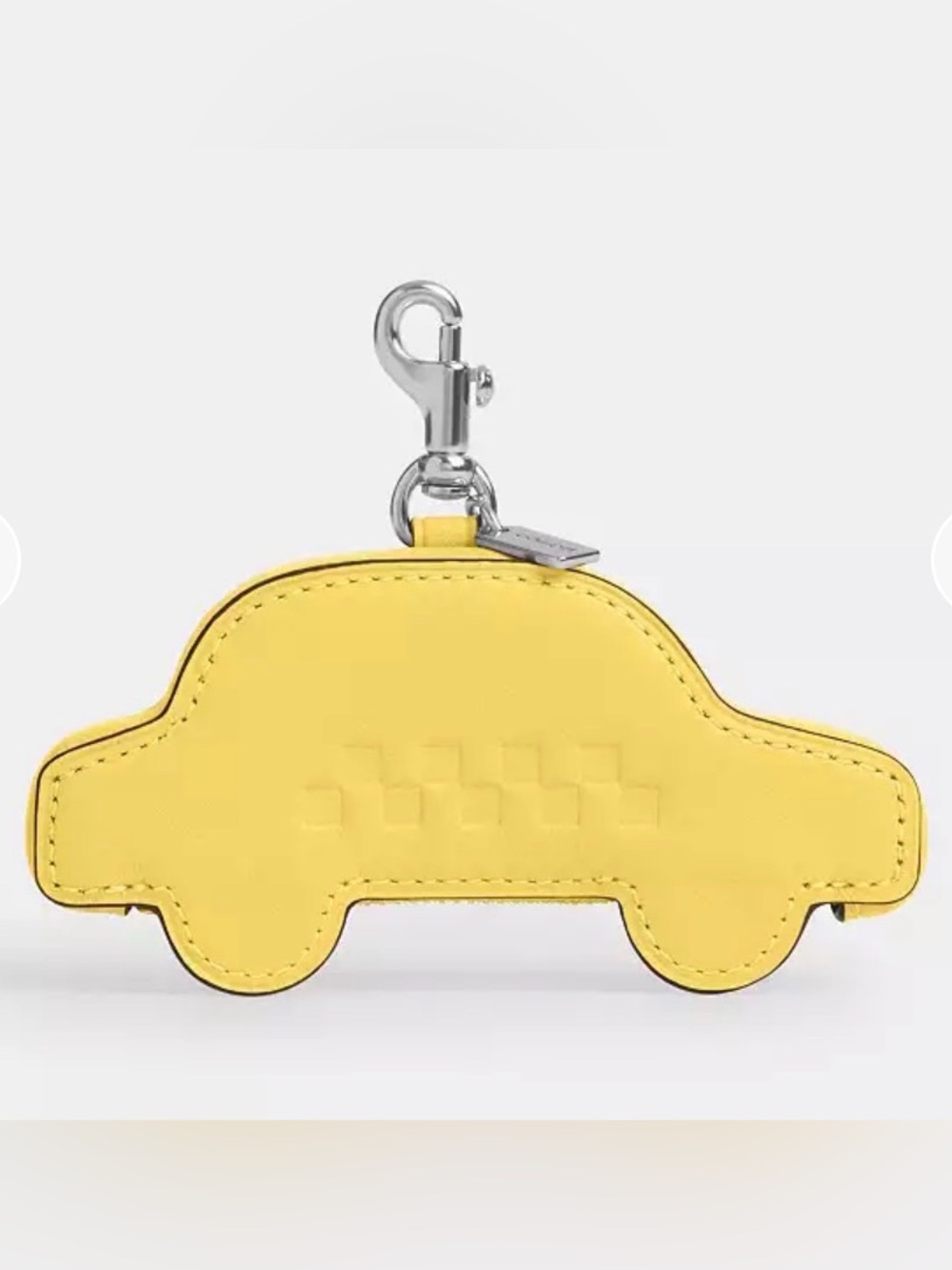 Coach Yellow Taxi Car Key Charm Pouch
